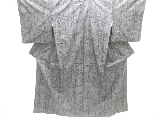 JAPANESE KIMONO / DORO OSHIMA TSUMUGI (5 maruki) / WOVEN LEAVES